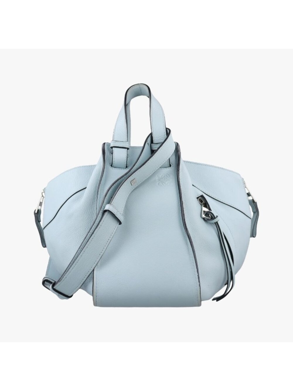 Loewe Hammock Blue Leather Shoulder Bag